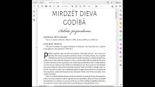 Sabatskola / 13.tēma / MIRDZĒT DIEVA GODĪBĀ