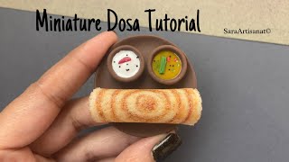 Miniature Dosa- Polymer Clay Tutorial