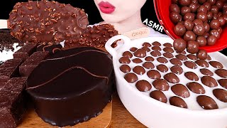 ASMR MUKBANG｜CHOCOLATE CAKE, MALTESERS, ICE CREAM, MARSHMALLOW 몽쉘 초콜릿케이크, 몰티져스 마시멜로 EATING SOUNDS 먹방