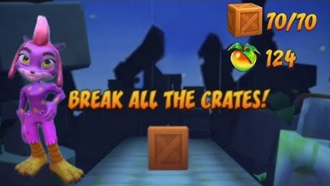 Crash Bandicoot: On the Run! Challenge Run Road To Run Break All The Crates! 70 📦 70