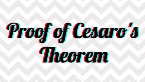 Real Sequence || Lecture 19 || Cesaro theorem