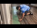 Luxury Vinyl Floor Glue Down Timelapse