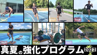 秋シーズンで活躍するための、真夏の強化練習メニュー＆スケジュール【陸上・短距離走】