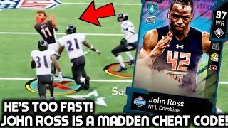 JOHN ROSS IS A MADDEN CHEAT CODE! HE'S TOO FAST! Madden 20 Ultimate Team