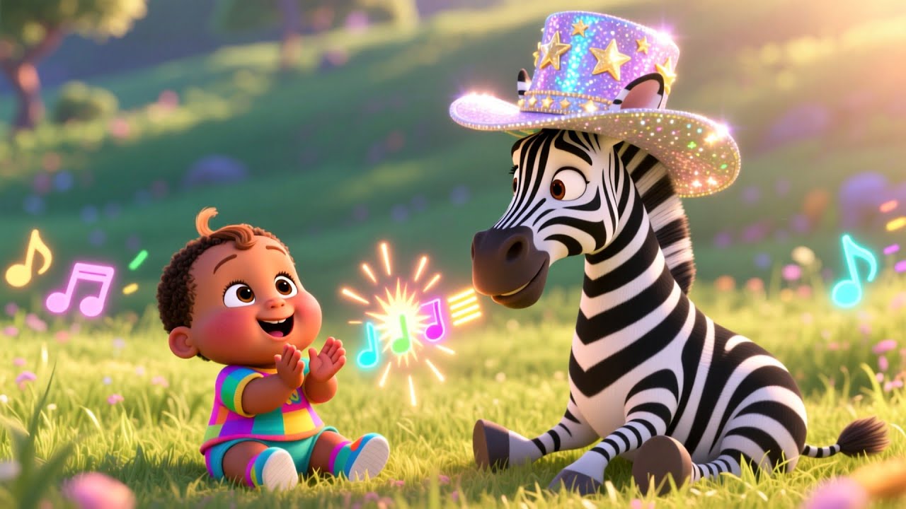 Zebra’s Magical Hat Show 🎩✨ | Fun Magic Song for Kids | Silly Animal Adventure Rhyme