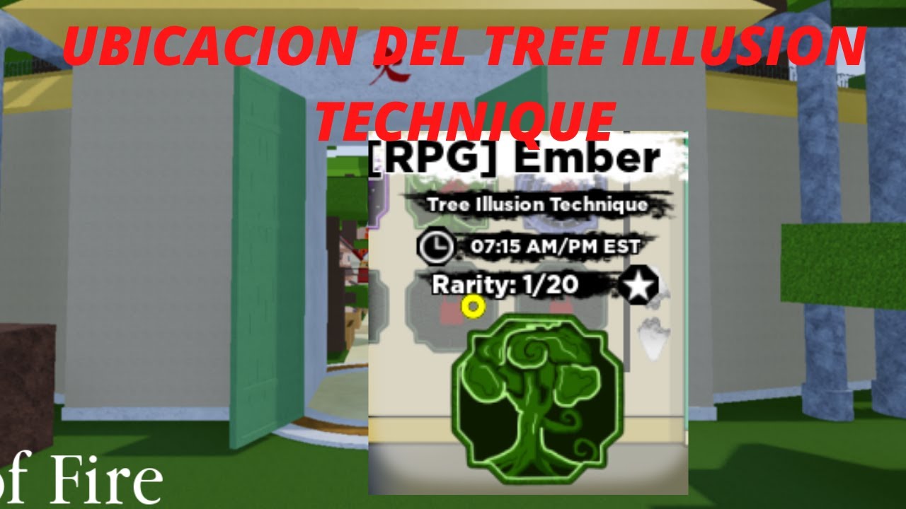 UBICACION DEL TREE ILLUSION TECHNIQUE - shindo life - YouTube