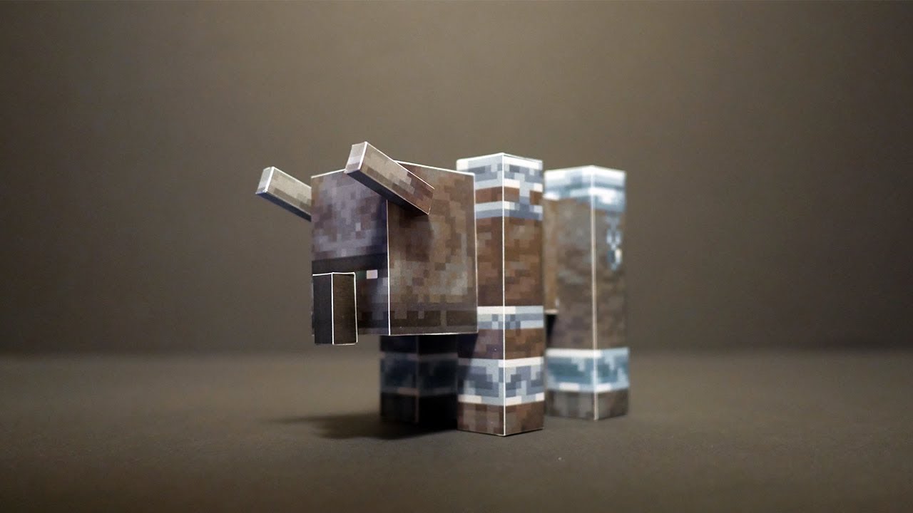 마인크래프트 파괴수 만들기 Papercraft Minecraft Ravager YouTube