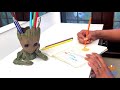 Baby groot holder  groot planter flower pot  groot organizer  bigsmallin