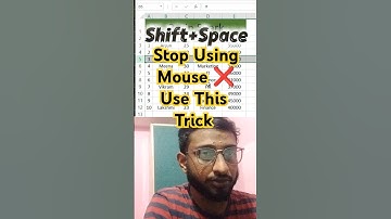 👉Select Rows & Columns in Excel with Shortcut Keys | Easy Excel Tips#excel #exceltutorial #exceltips
