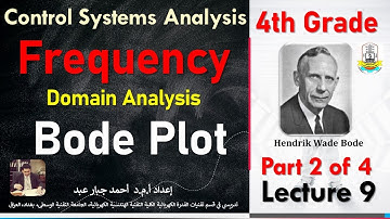Lecture 9: Frequency Domain Analysis (Bode Plot) Part (2 of 4)