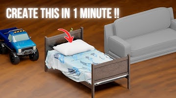 "Make a Realistic Pillow in Blender 3D in Just 1 Minute – The EASIEST Tutorial Ever!"#blender3d