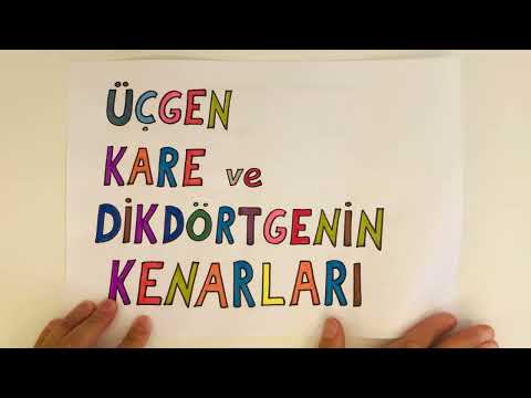 Üçgen, Kare ve Dikdörtgen Kenarları (4 Matematik)