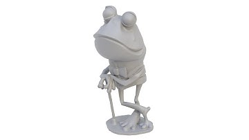 3D model of a cartoon toad figure. Superhive, CGtrader (without sound)