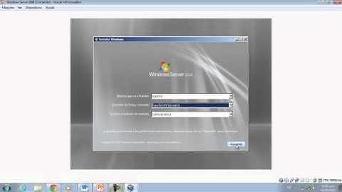 Configuración de Windows Server (Instalación Windows Server 2008 en VirtualBox) (Parte 1)