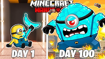 I Survived 100 Days as a DIAMOND MINION in HARDCORE Minecraft