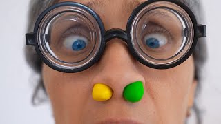 Super Granny fail - M&M`s Stuck in nose funny story!