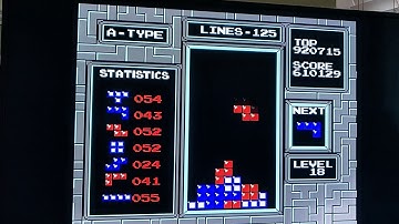 My first maxout! NES Tetris 999999 points (NTSC emulator)