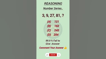 Number Series. #reasoning #shortsfeed #gyansarthigk