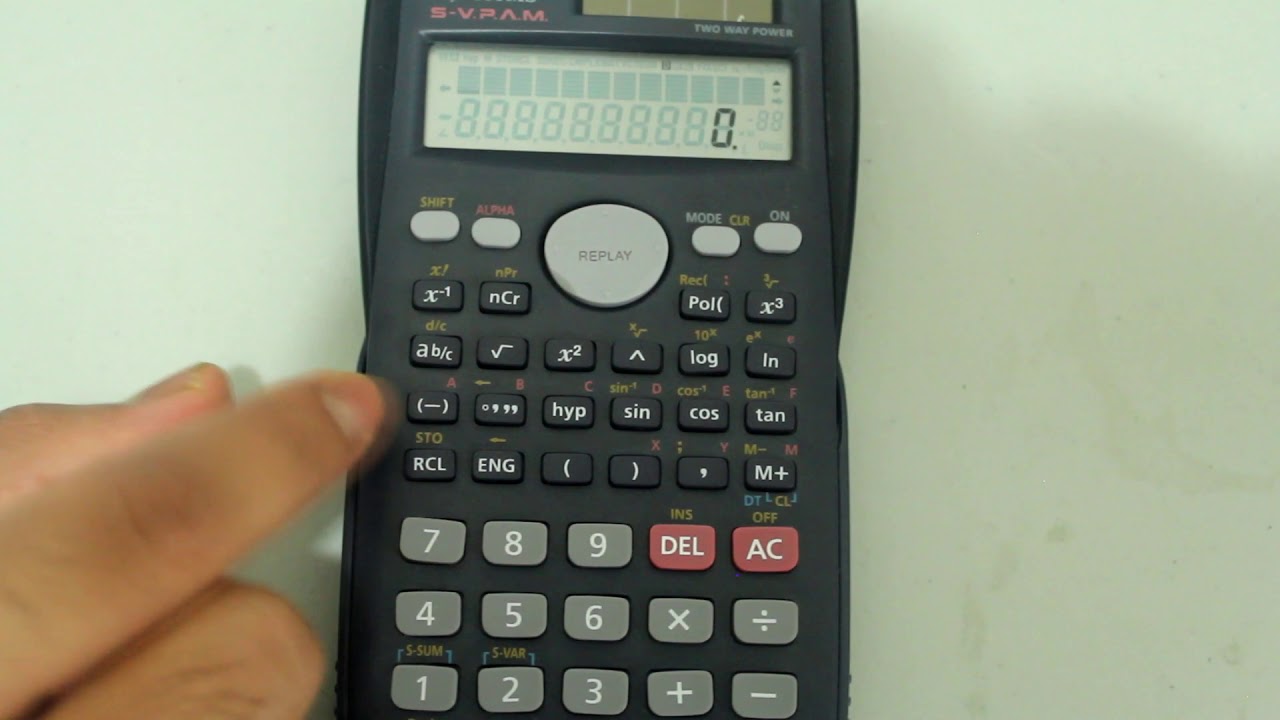 How To Store Values On Your Casio Scientific Calculator YouTube