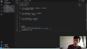 Menghitung luas persegi panjang, luas segitiga, dan luas lingkaran dengan menggunakan function