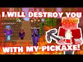 Techno Fought 1v3 With JUST A PICKAXE! /w Ponk, Antfrost, Jack DREAM SMP