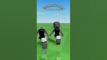 TWO SISTERS TWO STYLESSSS// #xyzbca #roblox #zyxabc #robloxedit #fyp #robloxshorts #robloxoutfits