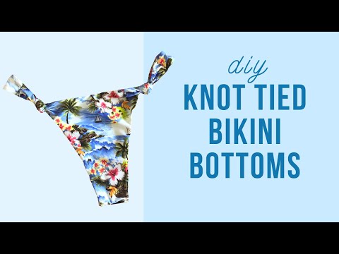How to Make Knot Tied Bikini Bottoms | Edgewater Avenue