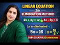 Linear Equations by Elimination Method | Quantitative Reasoning | Saba Zulkiful