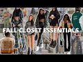 FALL CLOSET ESSENTIALS | my must have pieces & where i got them!