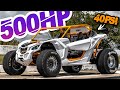 500HP Turbo Can-Am SXS Ride-along | Pulls 1.4G-Force on the Street! (3Cyl SCREAMS 9000RPM)