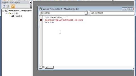 PowerPoint 2010 Edit a Macro