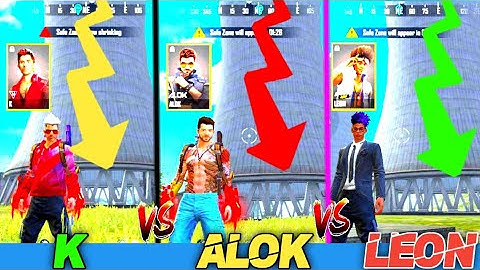 K vs Alok vs Leon Character Ability Test After Ob32 Update.