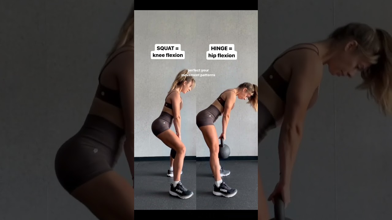 ⚠SQUAT vs. HIP HINGE— never wonder again ⚠.SAVE THIS ONE 📌✅