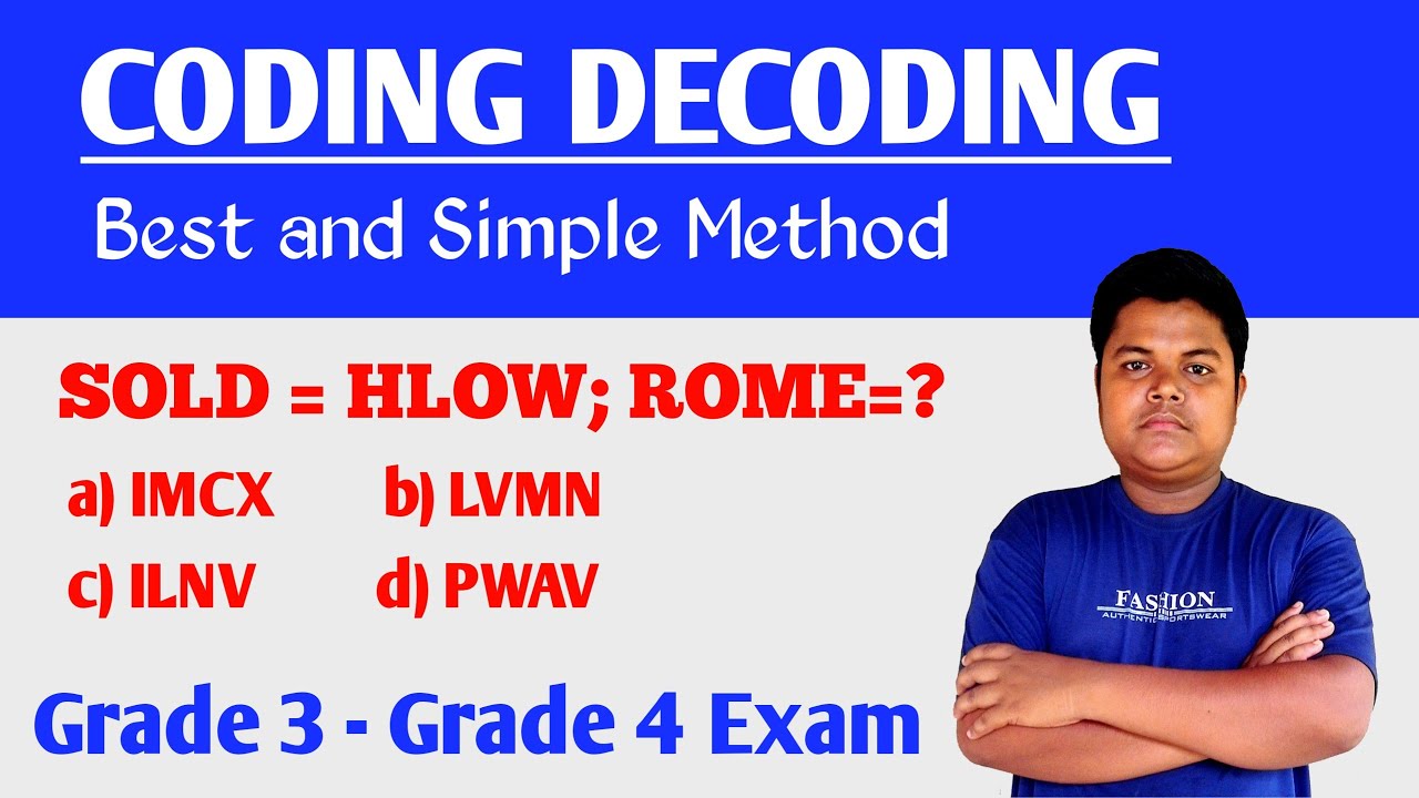 Coding Decoding Reasoning for Grade 3 and Grade 4 ADRE 2023 || Bitul ...