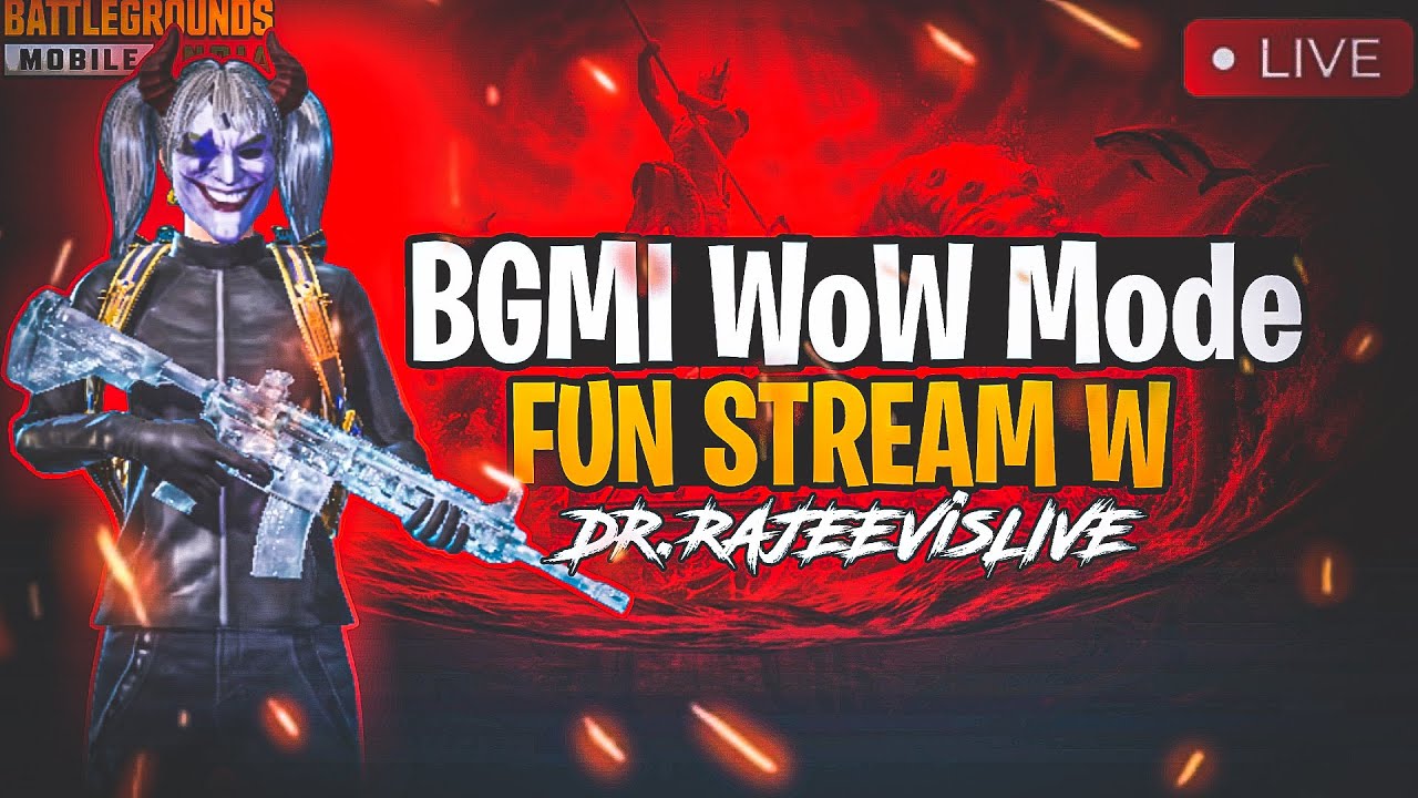 Fun stream in WoW mode BGMI - YouTube