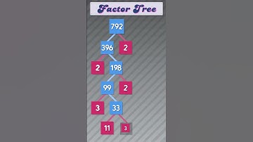Factor Tree of 792 #publicmaths  #maths #factortree