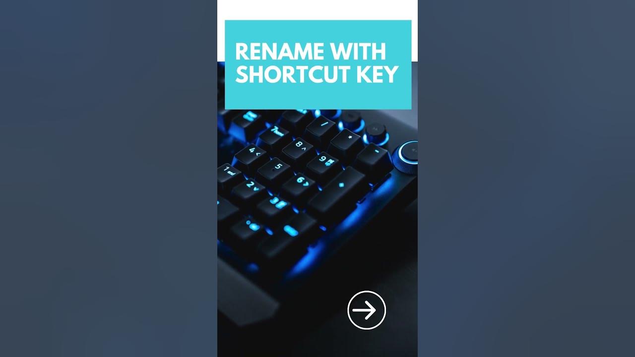 Boost your productivity learn shortcut keys to rename new folder youtube