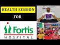 Fortis hospital  health and happiness  meditation workshop  ss yoga health