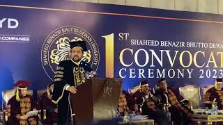 1st convocation ceremony of shaheed benazir dewan university#1stconvocationceremony