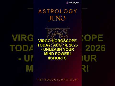 Virgo Horoscope Today: Aug 14, 2026 - Unleash Your Mind Power! #Shorts