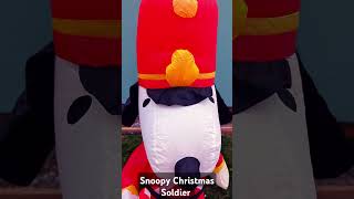 Snoopy Soldier Christmas Inflatable #christmasinflatables #snoopy #peanuts #inflatable #christmas