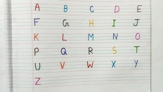 English Capital letters / learn how to write capital letters / abc letters / capital letters sikho