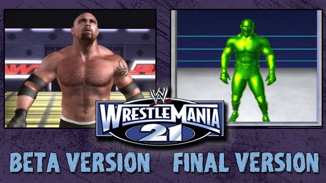 WWE WrestleMania 21 - Beta vs. Final Comparison