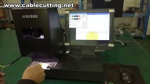 Color Wire Sequence Detector,Cable Sequence Automatic Detector,Inspection Ribbon Cable Device