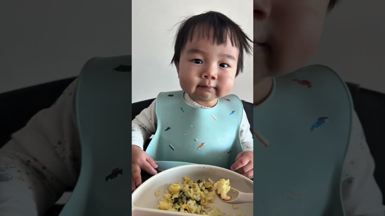 すいのあさごはん　#14개월 수이의 아침 #1歳2ヶ月　#赤ちゃん　