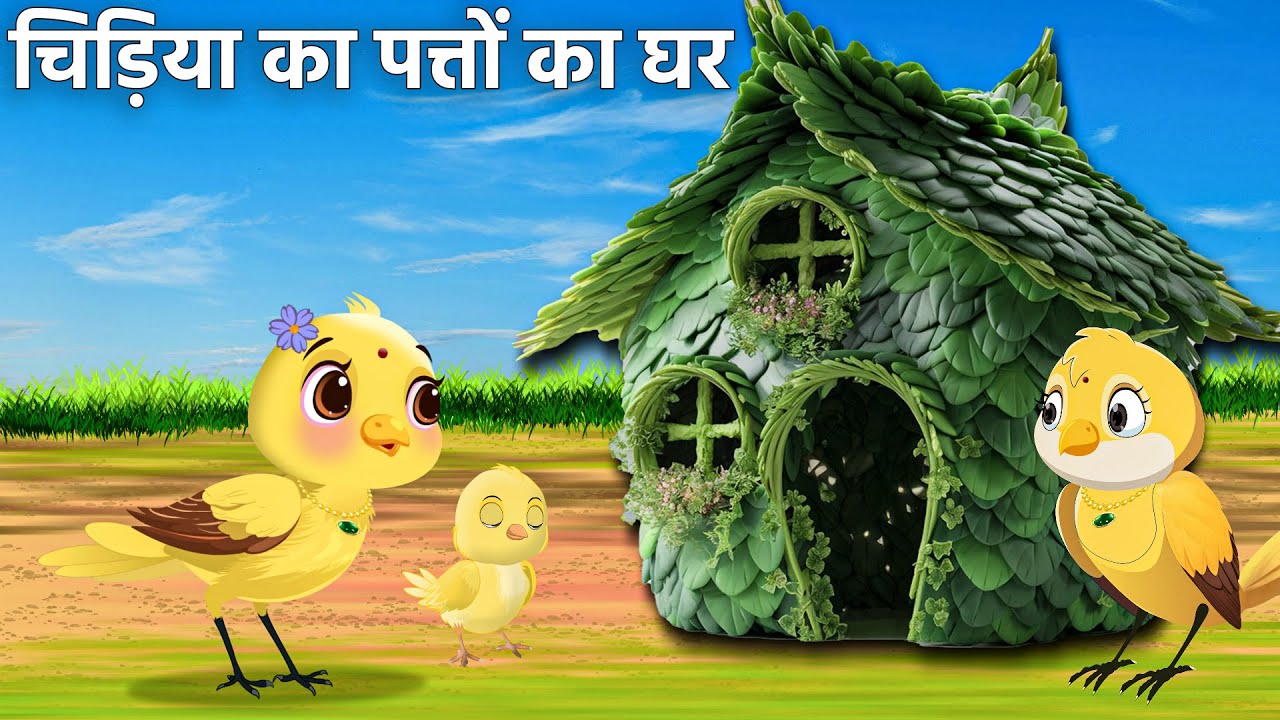 चिड़िया का पत्तों का घर | chidiya ki kahani | chidiya wala cartoon | rano | tuni chidiya cartoon
