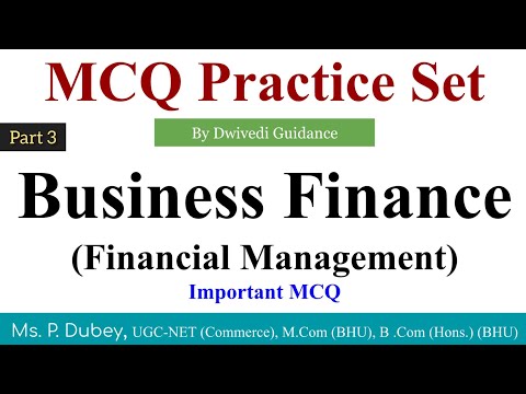 3| Business Finance MCQ | Financial Management MCQ | mcq on business finance | Corporate Finance mcq