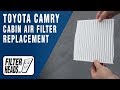 How to Replace Cabin Air Filter 2017 Toyota Camry