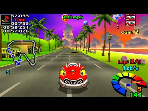 Motor Toon Grand Prix - Gameplay PSX / PS1 / PS One / HD 720P (Epsxe)