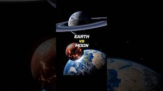 Earth vs Moon 💀🪐 #Shorts #Space #Astronomy #Universe #Moon #Earth